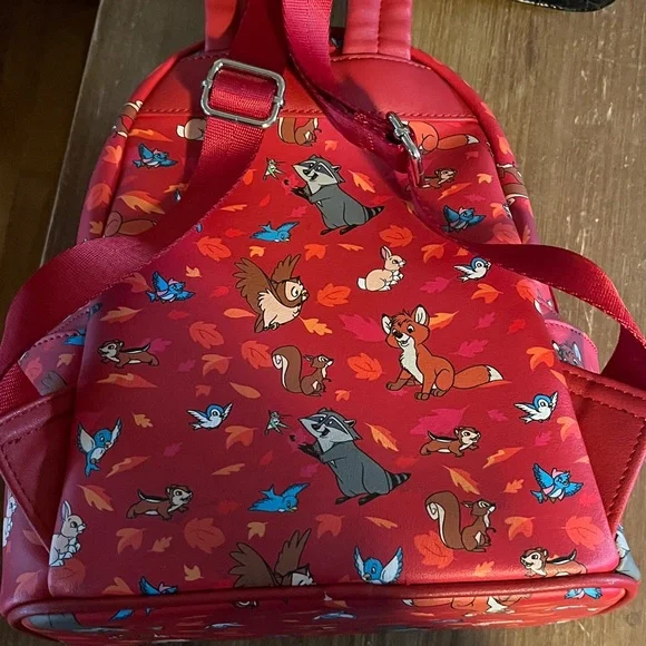 Loungefly Disney Parks Critter Red Backpack-like new - Picture 11 of 13